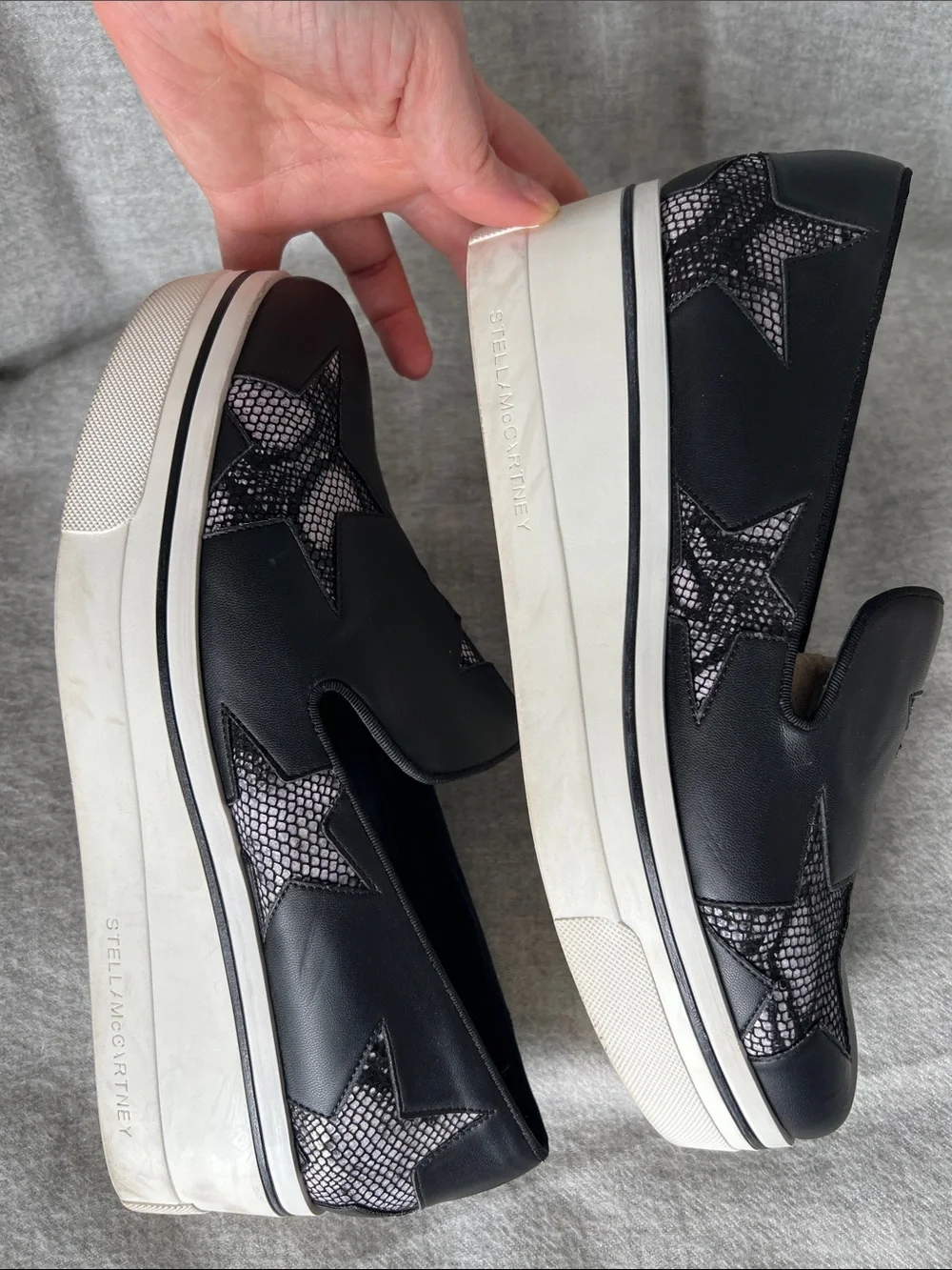 Stella McCartney Binx Star Platform Slip-On Sneaker Size 41